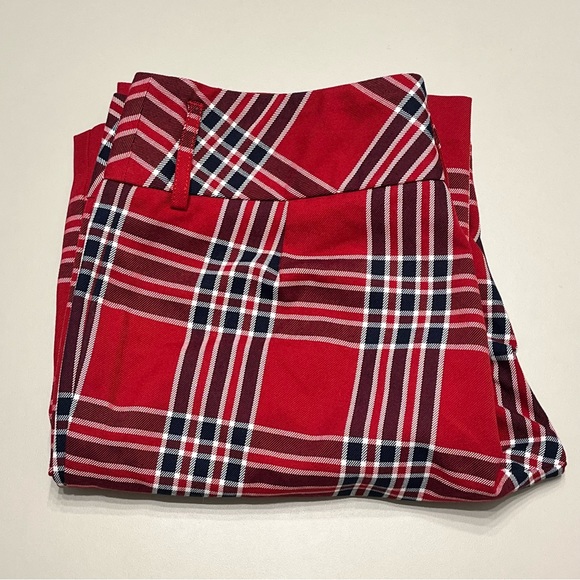 Vintage TOMMY HILFIGER Plaid Wide Leg Trouser Pants - Picture 8 of 8